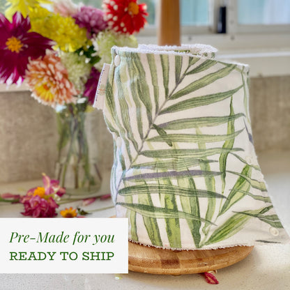 Pre-made Green Palm Leaf Non Paper Towels ~ Ready To Ship