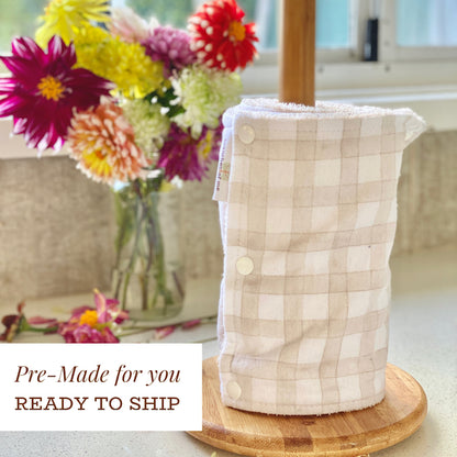 Premade Calm Gingham Non Paper Towels | Wipes ~ Ready To Ship