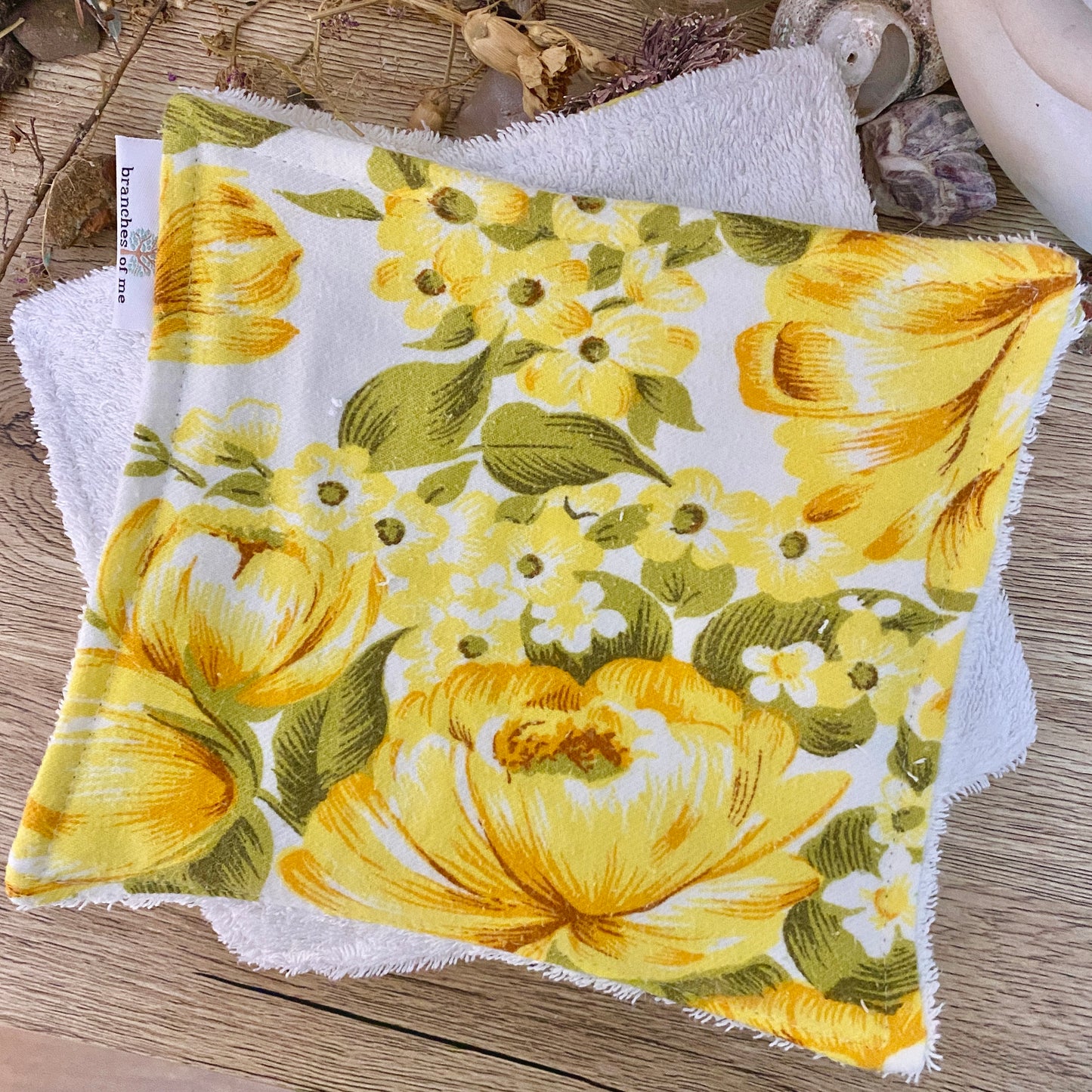 Premade Yellow Blossom Non Paper Towel ~ Ready To Ship