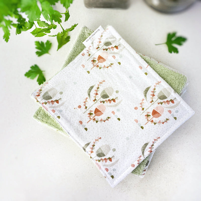 Pre-made Cactus - Grey - Non Paper Towel ROLL | Wipes ~ Ready To Ship